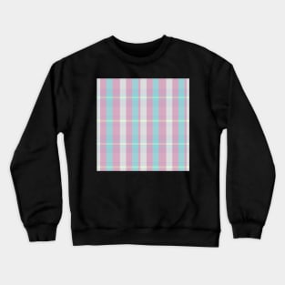 Pastel  Aesthetic Artair 2 Hand Drawn Textured Plaid Pattern Crewneck Sweatshirt